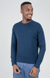 Bensherman Knit Crew Neck In Navy