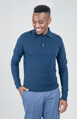 Ben Sherman Navy Knit Sportshirt