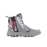 Palladium Mens Pampa Hi Dare Zip Shoes In Titan