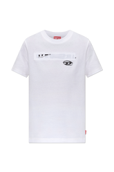 Diesel Ladies T-Reg-Zal-V1 Relaxed Womens T-Shirt In White