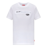 Diesel Ladies T-Reg-Zal-V1 Relaxed Womens T-Shirt In White