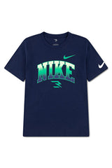 Nike Boys Gradient Collegiate T-Shirt In Navy