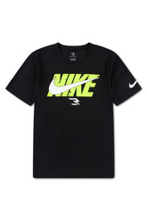 Nike Boys Wordblock Dri Fit T-Shirt In Black