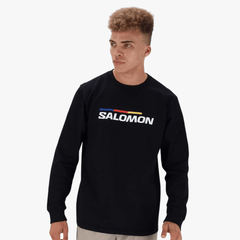 Salomon Mens Racer Ls Tee Black