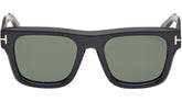Tom Ford Unisex Sunglasses In Shiny Black