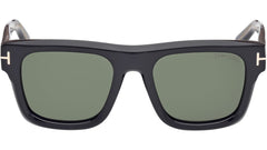 Tom Ford Unisex Sunglasses In Shiny Black