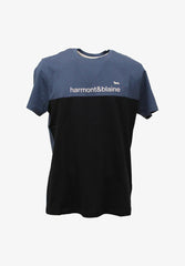 Harmont & Blaine Irl230021055 Colorblock Tshirt 856 Blue