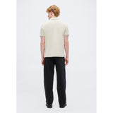 Calvin Klein Mens Monogram Pique Golfer In Beige