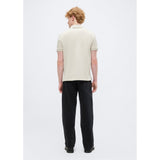 Calvin Klein Mens Monogram Pique Golfer In Beige