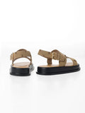Polo Kids Moulded Trim Sandals In Stone