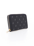 Polo Iconic Medium Zip Around Purse In Black