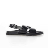 Polo Mens Moulded Leather Trim Sandals In Black