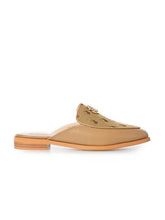 Polo Ladies Jacquard Circle Trim Mule Shoe Stone