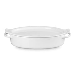 Le Creuset Oval Dish With Platter Lid 34Cm White
