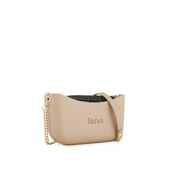 Fenn Gold Chain Handbag In Sand
