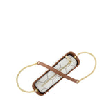 Fenn Gold Zip Bag In Terracotta