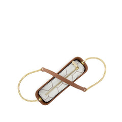 Fenn Gold Zip Bag In Terracotta