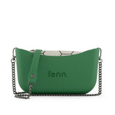 Fenn Gunmetal Zip Mini Tote Bag In Green