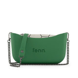 Fenn Gunmetal Zip Mini Tote Bag In Green