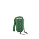 Fenn Gunmetal Zip Mini Tote Bag In Green