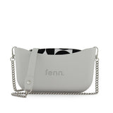 Fenn Silver Zip Tote Bag In Grey