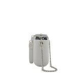 Fenn Silver Zip Tote Bag In Grey