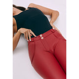 Freddy Jeans Ladies Regular Waist Pants In Red