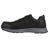 Skechers Mens Work Malad 2 Composite Toe Shoes In Black