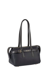 Elle Belt Buckle Tote Bag In Black