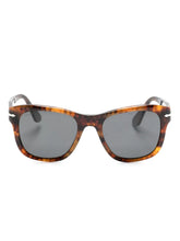 Persol Marble Frame Sunglasses For Women In Brown