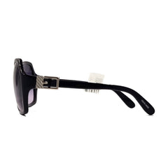 Roberto Cavalli Plastic Sunglasses For Women In Black with Silver