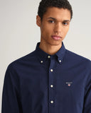 Gant Slim Broadcloth Bd Shirt In Navy