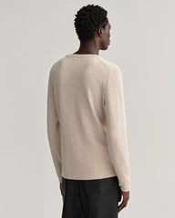 Gant 8030140 D1 Rib Texture C Neck Cream