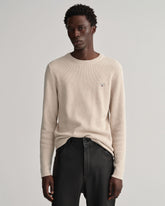 Gant 8030140 D1 Rib Texture C Neck Cream