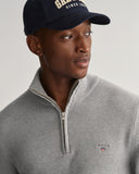 Gant 8030141 D1 Rib Texture Halfzip Grey