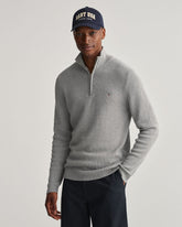 Gant 8030141 D1 Rib Texture Halfzip Grey