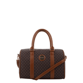 Pierre Cardin Guliana Core Logo Bowling Bag In Brown