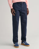 Gant Regular Twill Chino In Marine