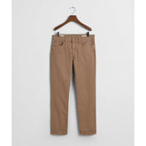 Gant Mens Regular Desert Jeans In Brown