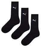 Puma 68398801 Mens 3Pk Cat Logo Tennis Socks Black