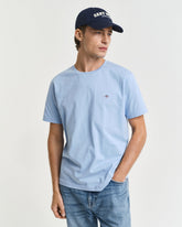 Gant Regular Shield Short Sleeve T-Shirt In Blue