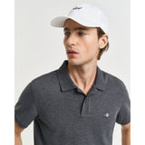Gant Mens Reg Shield Golfer in Dark Grey