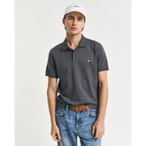 Gant Mens Reg Shield Golfer in Dark Grey