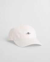 Gant Shield Cotton Twill Cap In Cream
