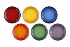 Le Creuset Rainbow Set of 6 27cm Dinner Plates