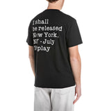Replay Mens Cotton Short Sleeves T-Shirt With Lettering Printed In Black/White