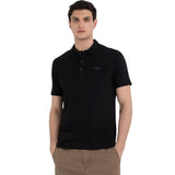 Replay Mens Polo T-Shirt In Black