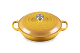 Le Creuset Cast Iron Signature Round Casserole In Nectar