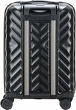 Travel Mate Polycarb Zipper Luggage In Black