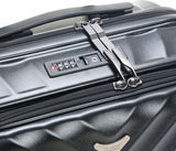 Travel Mate Polycarb Zipper Luggage In Black